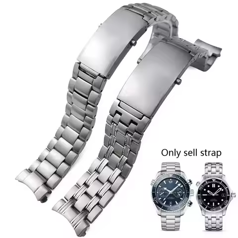 316L Stainless Steel Watchband fit for Omega 007 seamaster 300 Planet Ocean Speedmaster Watch Strap 