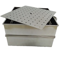 Stainless Steel Square Steamer Steamer Steamer Punching Steamer Cover Square Steamed Bun Cage 42x42c
