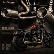 Harley Davidson Sportster 883 Iron 883 2-in-1 Full system Tritonknalpot