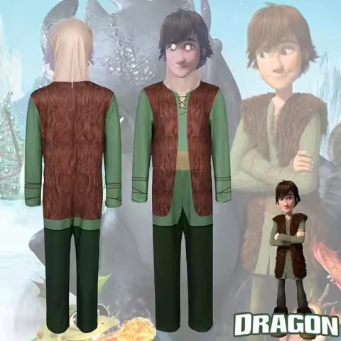 Halloween Dragon Taming Master Hiccup Cosplay Costume Hiccup Cosplay Makeup Ball Performance Costume