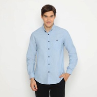 4800 Kemeja Pria Lengan panjang Soft Blue Murah Bekualitas