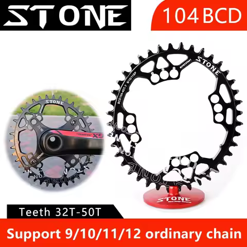 Stone 104 BCD Oval Chainring For M780 M610 SLX670 M980 X0 X9 32 34 38 42 46 48T MTB Bike Toothplate 