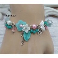 Coquette bracelet; handmade bracelet charms; y2k bracelet; Cottagecore bracelet; Fairycore bracelets