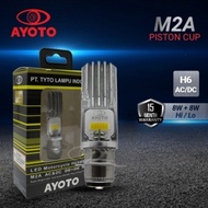 LED KUNING lampu led motor h6 kaki 1 AYOTO M2A ac dc matic bebek