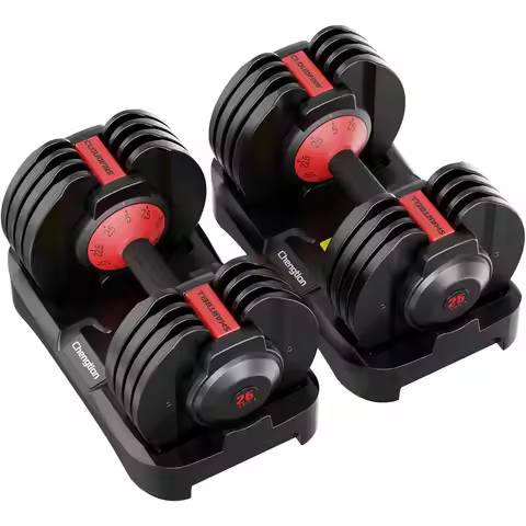 Upgraded 52.5 lbs/25 lbs Adjustable Dumbbells Set, 15/9 lb Weights, Quick-Change Dumbbell Set for Ho