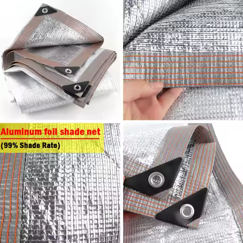 99% Shade Rate Aluminum Foil Shading Net UV Protection Garden Succulent Plants Shelter Screen Outdoo