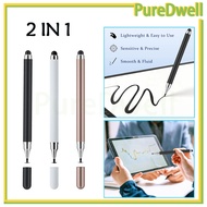 Touch ballpoint capacitive 2in1/touch pen for ipad android phone tablet all devices/apple microfiber