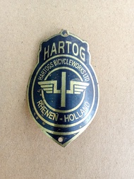 Emblem Plat Merk Sepeda Onthel Hartog Kuningan