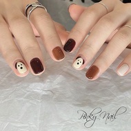 Short fake Nails, cute simple short square Nailbox LK13487, Pinky Nail short form Nails box