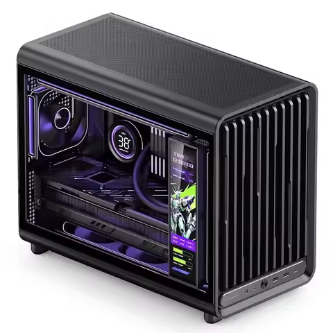 In‑Stock Mesh‑Cover Gaming Shell, M‑ATX, BTF Back‑Plug Mainboard, 360 Water‑Cool Ready, Vertical Com