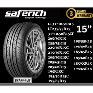 Saferich Tubeless Tires Cars Rim 15 Inches Tire 175/55R15 175/65R15 185/55R15 185/60R15 185/65R15