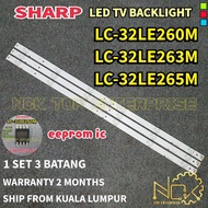LC-32LE260M LC-32LE263M LC-32LE265M SHARP TV LED BACKLIGHT BARU / NEW LC-32LE260 LC-32LE263 LC-32LE2