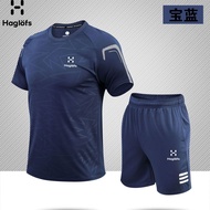 HAGLOFS Matchstick Quick-Drying Short-Sleeved Shorts Men's Set#HAGLOFS火柴棍速干短袖短裤男士套