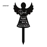 [armeral]  Pet Memorial Stone Angel Shape Tombstone for Cat Dog Religious Garden Headstone Pet Loss 