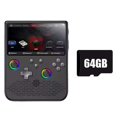 T31C-H5 Handheld Video Game Console 5.0Inch Screen 64G 15000+Games Portable Game Player Support 34 T
