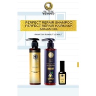 JAJJA CHINTA PERFECT REPAIR SHAMPOO, PERFECT REPAIR HAIR MASK, ARGAN OIL (SET B)
