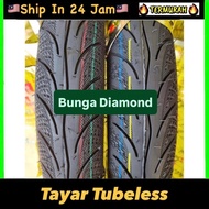 Tubeless Tyre Design MAXXIS DIAMOND 7090-17 80-90-17 TYRE TUBELESS 14 EGO 70 80 90 17 TAYAR LC135 EG