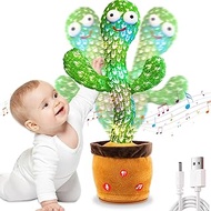 ROYPOUTA Dancing Talking Cactus Toy for Baby Toddler(Rechargeable)