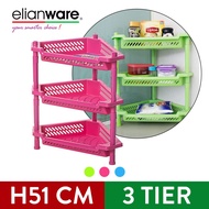 Elianware 3 Tier Kitchen Storage Racks Bathroom Shelves Book Shelving Kitchen Organizers Space Saver