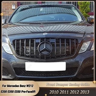 GTR Style Front Bumper Grille Racing Hood Grill Cover For Mercedes-Benz E-Class W212 E200 E250 E300 