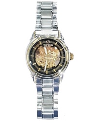 (แท้) นาฬิกาออโตเมติก โชว์กลไก นาฬิกาข้อมือ กันน้ำ สายเหล็ก Shifeng Automatic Watch นาฬิการะบบไขลาน 