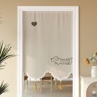 Cartoon Shaped Doorway Curtain for Kids Room & Kitchen, Half-Length Privacy Divider