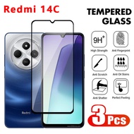 Tempered Glass For Redmi 14C 15C POCO C75 4G 2024 Screen Protector Full Cover Protective Glass For R