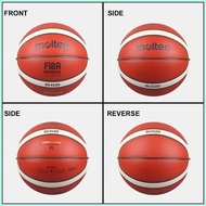 Molten B7G4500 Basketball Category 7 PU Leather Indoor/Outdoor Training with Gas Needle Net Pump