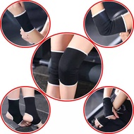2Pcs Black Sports Protective Gear Elbow Knee Brace Hand Guard Ankle Wrist Gym Fitness Protector Health Protection