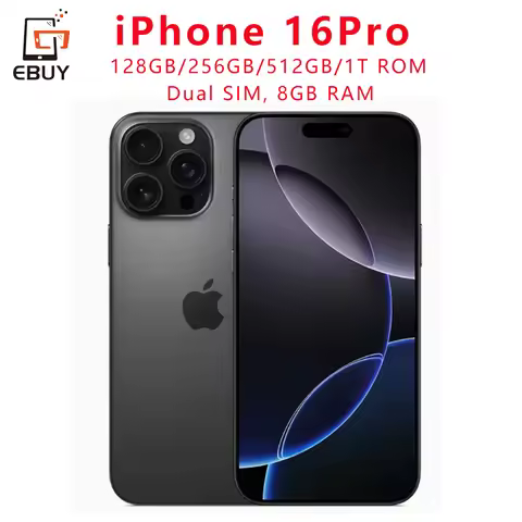 Original iPhone 16 Pro Smartphone 6.3"Dual SIM Card 5G Cell Phone Retina XDR OLED Face ID A18Pro 128