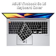 New ASUS Vivobook Go 15 Keyboard Cover E1504F Silicone Laptop Keyboard Protector M1503Q A1502 K3502 Protective Skin K3502Z Waterproof Flim 2023