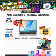 [ผ่อน 0% 10 เดือน]ASUS VIVOBOOK S 14 S5406SA-OLED549WA /Ultra 5 226V/ประกัน 3 Years Onsite + 1 Year 