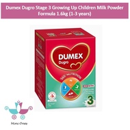 Dumex Dugro Stage 3 Growing Up Children Milk Powder Formula 1.6kg (1-3 years)