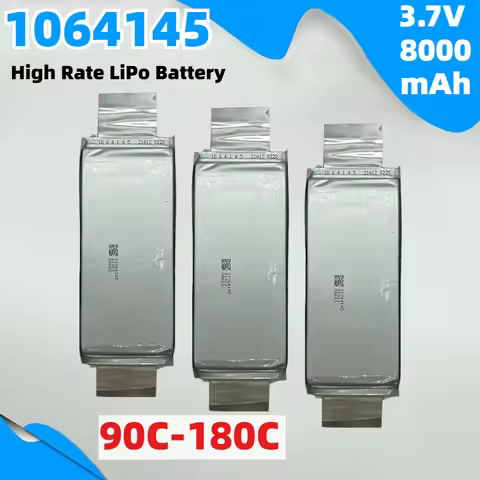 3.7V 8000mAh 1064145 High Rate LiPo Battery 90C-180C Rechargeable Batteries for RC Drone FPV Racing 