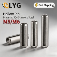 304 Stainless Steel Elastic Cylindrical Pin (Spring/Hollow) M5/M6 – High Flexibility, Rust Proof, Re