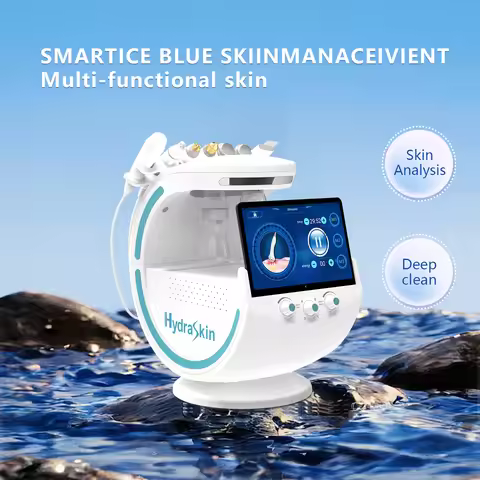 7 in 1 Hydra Beauty Facial Smart Ice Blue Machine Portable H2O2 Hydra Hydro Aqua Peel Hydrodermabras
