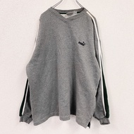 90年代古著PUMA衛衣/運動衫，復古灰色，XXL碼