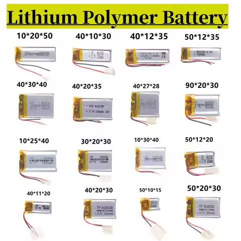 Li-ion Lithium Polymer Battery 3.7V For 102050 403040 502525 401120 102540 40272 103040 443441 40103