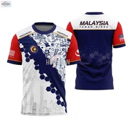 Baju Merdeka Global Voices Baju Merdeka Budak Lelaki Leisure Fashionable Men's Badminton Jersey