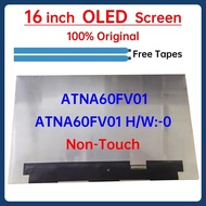 16 Inch Laptop LCD OLED Screen ATNA60FV01 ATNA60FV01 H/W:-0 Display Matrix Panel Replacement 2K Non-