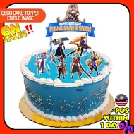 [CUSTOM NAME] Happy Birthday Cake Topper  Mobile Legend ML Decoration Set Party Accessories Banner H