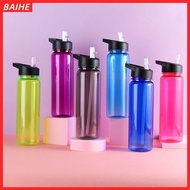 BAIHE 750ml Water Bottles Sport Portable Gym Food Degree Plastic