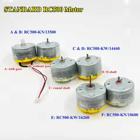 1PC Standard RC500-KN 13500 Motor/ RC500-KW 14440 Motor/ RC500-KW 16260 Motor/ RC500-KN 10600 Motor 