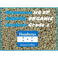 HONDURAS HG EP CAUFUL ORGANIC ARABICA GRADE 1 GREEN COFFEE BEANS ( 1KG ) .