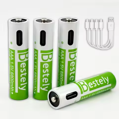 Type-C AAA 6800mAh Rechargeable Battery USB 1.5V Lithium Large Capacity Mouse Fingerprint Lock Handl
