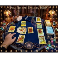 塔罗牌桌布塔罗牌袋 OH卡 神谕卡厚丝绒天鹅绒桌布魔术桌布Tarot Card Tablecloth, Tarot Card Bag, OH Cards, Oracle Cards, Thick Ve