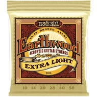 Ernie Ball 2006 Earthwood Extra Light 80/20 Bronze Acoustic Guitar String Tali Gitar Akustik (10-50)
