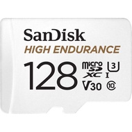 SANDISK 128GB Kad microSDXC Ketahanan Tinggi untuk Video dengan Penyesuai untuk kamera dash cam dan 