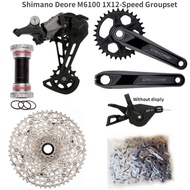 SHIMANO DEORE M6120 Groupset MTB Mountain Bike Groupset 1x12 -Speed 170/175 32T 10-51T   M6100 Derai