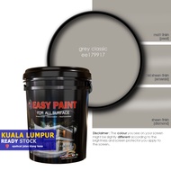 18 Liter - GREY CLASSIC EE179917, Easy Paint All Surface for interior & exterior wall, wood and stee